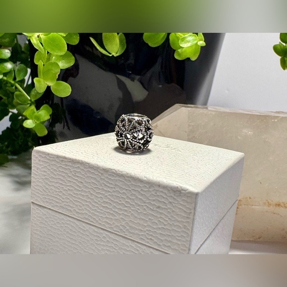 Authentic Pandora Openwork Roses Charm S925 Ale Sterling Silver - Picture 6 of 12